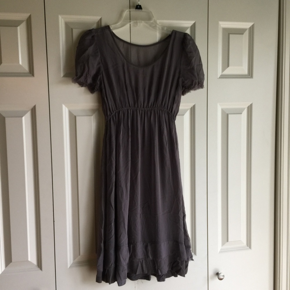Dark grey cotton dress
